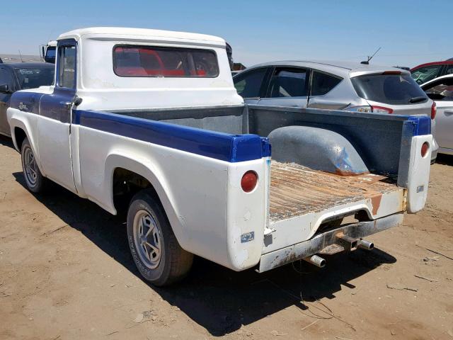 F10J9K14473 - 1959 FORD F10  WHITE photo 3