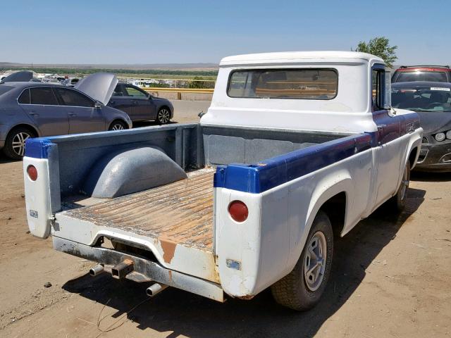 F10J9K14473 - 1959 FORD F10  WHITE photo 4