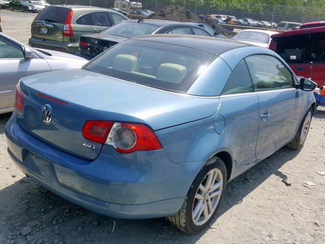 WVWFA71F39V012761 - 2009 VOLKSWAGEN EOS LUX 蓝色 照片 4