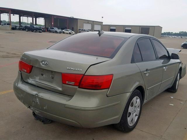 5NPET4AC9AH639575 - 2010 HYUNDAI SONATA GLS GREEN photo 4