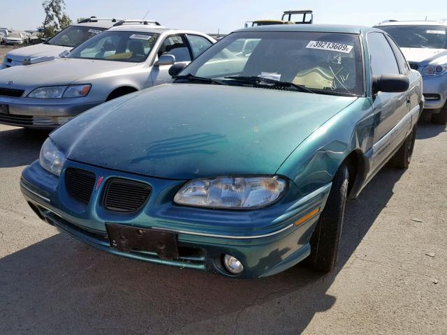 1G2NE12T7VM520527 - 1997 PONTIAC GRAND AM S GREEN photo 2