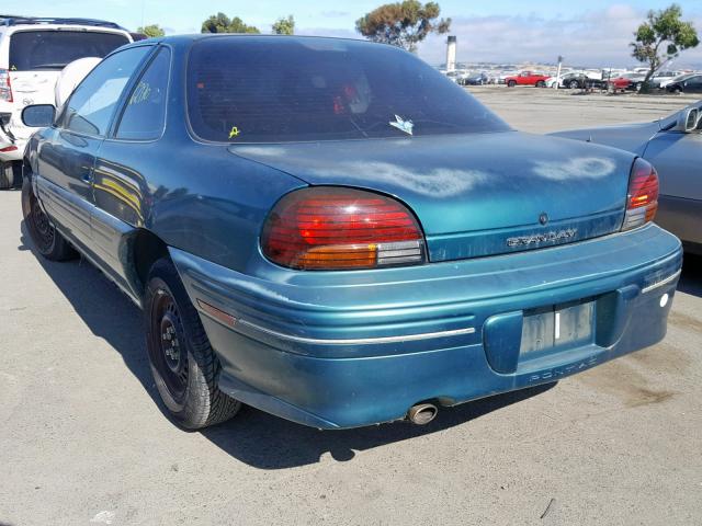 1G2NE12T7VM520527 - 1997 PONTIAC GRAND AM S GREEN photo 3