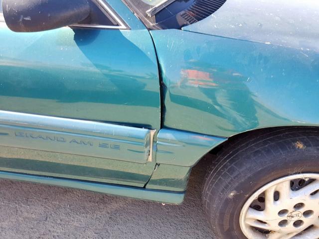 1G2NE12T7VM520527 - 1997 PONTIAC GRAND AM S GREEN photo 9
