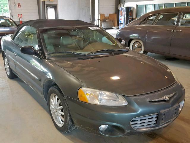 1C3EL55R22N250822 - 2002 CHRYSLER SEBRING LX GRAY photo 1