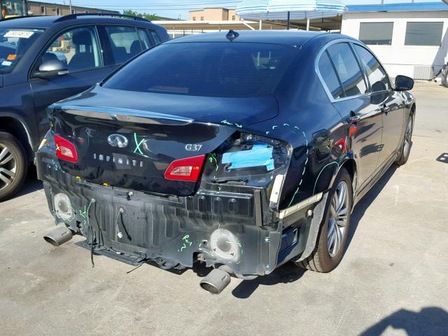 JN1CV6AP5DM713362 - 2013 INFINITI G37 BASE BLACK photo 4