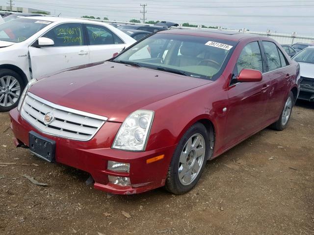 1G6DW677670116080 - 2007 CADILLAC STS RED photo 2