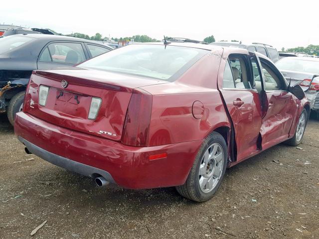 1G6DW677670116080 - 2007 CADILLAC STS RED photo 4