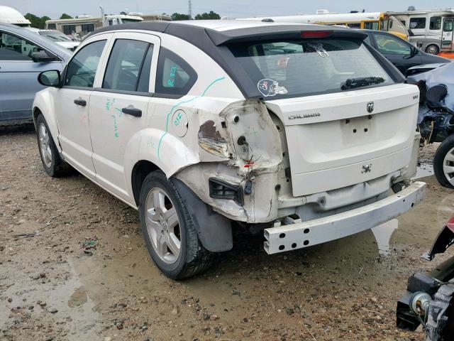 1B3HB48B68D671334 - 2008 DODGE CALIBER SX WHITE photo 3