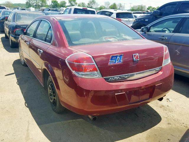 1G8ZV57737F189883 - 2007 SATURN AURA XR RED photo 3