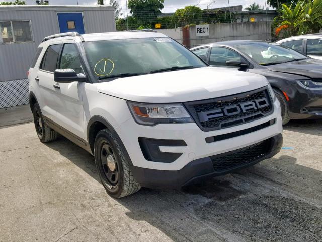 1FM5K8AR7GGD31568 - 2016 FORD EXPLORER P WHITE photo 1