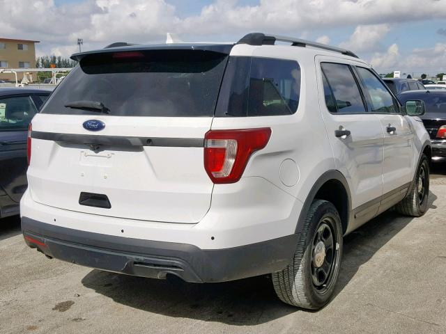 1FM5K8AR7GGD31568 - 2016 FORD EXPLORER P WHITE photo 4