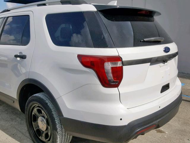 1FM5K8AR7GGD31568 - 2016 FORD EXPLORER P WHITE photo 9