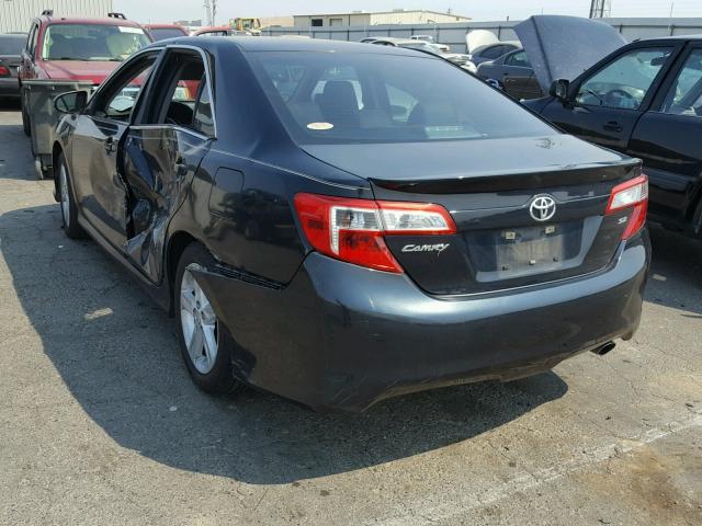 4T1BF1FK3CU168312 - 2012 TOYOTA CAMRY BASE CHARCOAL photo 3