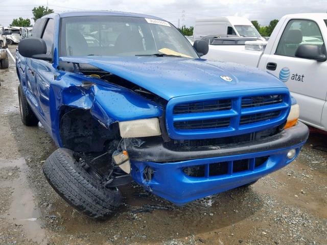 1B7GL22Y4XS153404 - 1999 DODGE DAKOTA BLUE photo 1