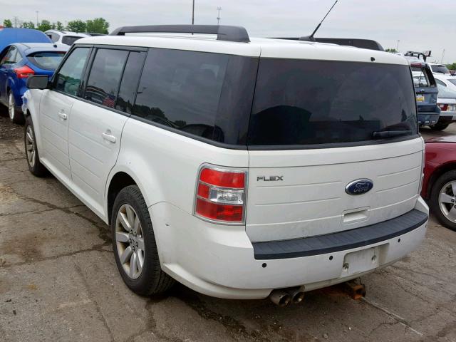 2FMDK51C59BA06272 - 2009 FORD FLEX SE WHITE photo 3