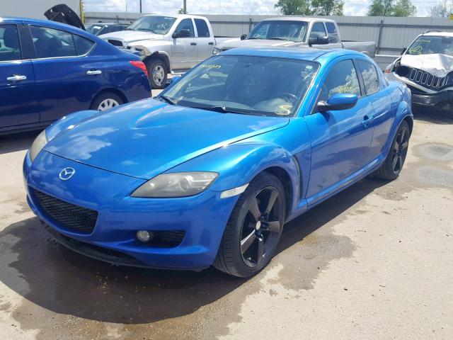 JM1FE173550147990 - 2005 MAZDA RX8 BLUE photo 2