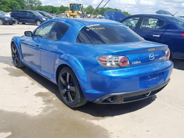 JM1FE173550147990 - 2005 MAZDA RX8 BLUE photo 3