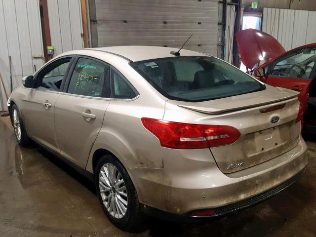 1FADP3J2XJL326487 - 2018 FORD FOCUS TITA BEIGE photo 3