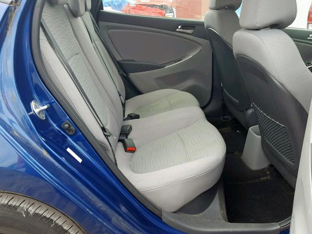 KMHCT4AE0HU173832 - 2017 HYUNDAI ACCENT SE BLUE photo 6