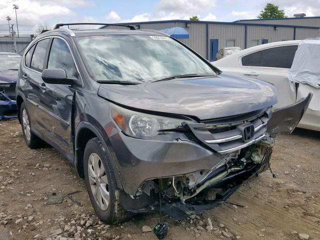 2HKRM4H76DH672318 - 2013 HONDA CR-V EXL GRAY photo 1