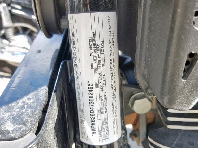 5VPXB26D473002455 - 2007 VICTORY MOTORCYCLES VEGAS JACK Qara foto 10