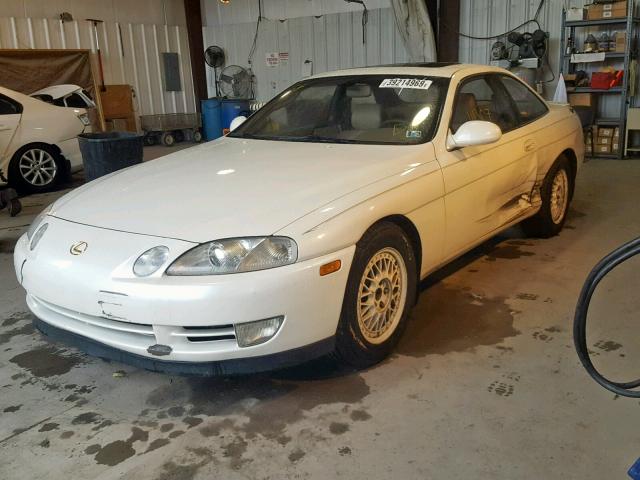 JT8UZ30C7N0021386 - 1992 LEXUS SC 400 WHITE photo 2