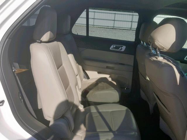 1FM5K7F86EGA13223 - 2014 FORD EXPLORER L WHITE photo 6