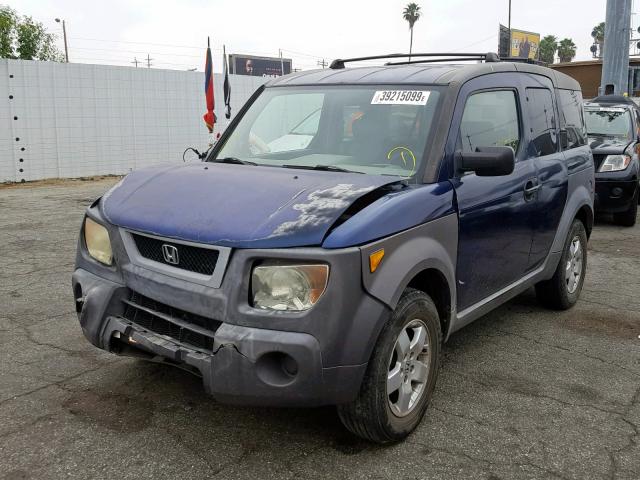 5J6YH28513L013201 - 2003 HONDA ELEMENT EX BLUE photo 2