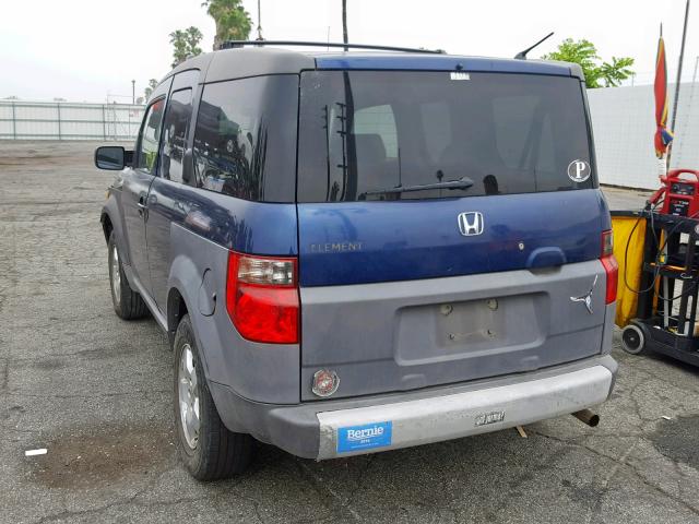 5J6YH28513L013201 - 2003 HONDA ELEMENT EX BLUE photo 3