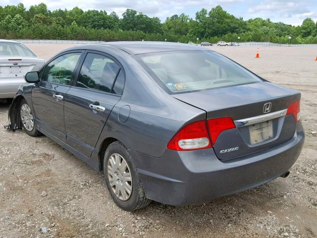 2HGFA1F33AH510095 - 2010 HONDA CIVIC VP GRAY photo 3