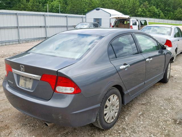 2HGFA1F33AH510095 - 2010 HONDA CIVIC VP GRAY photo 4