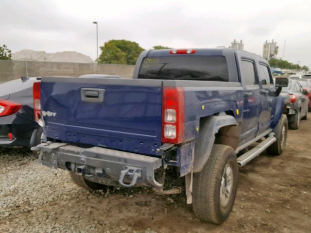 5GNEN13E698160158 - 2009 HUMMER H3T BLUE photo 4