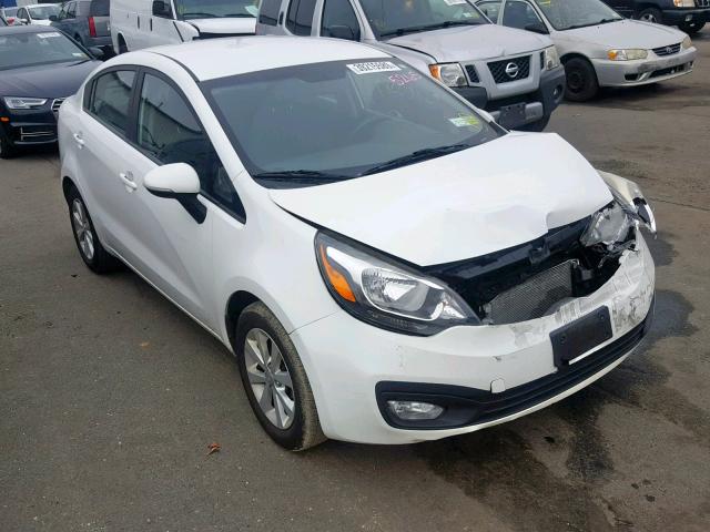 KNADN4A35D6200276 - 2013 KIA RIO EX WHITE photo 1