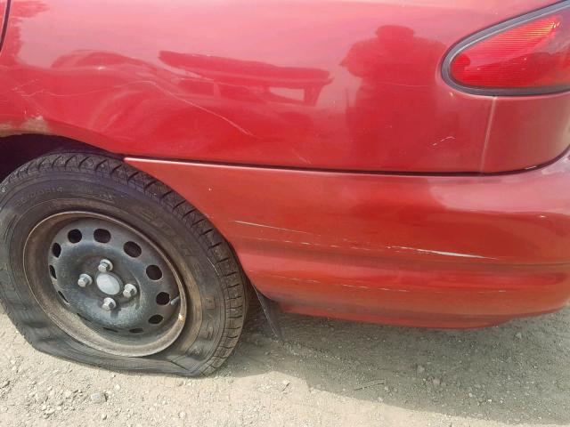 1FAFP6639WK233470 - 1998 FORD CONTOUR LX RED photo 9