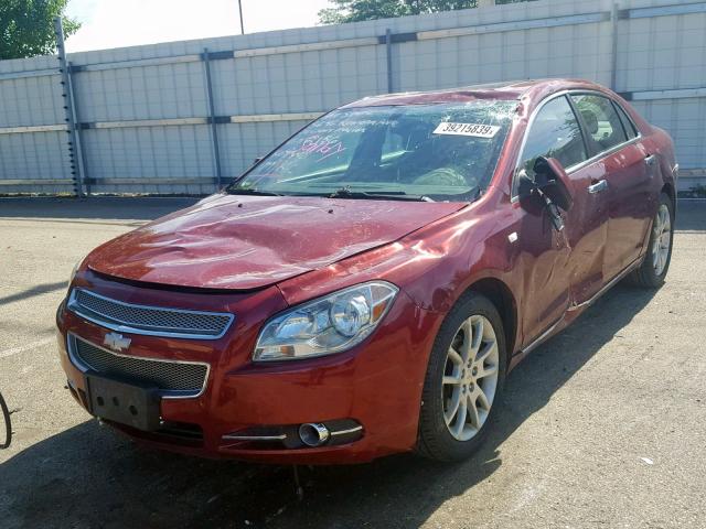 1G1ZK57788F262156 - 2008 CHEVROLET MALIBU LTZ წითელი ფოტო 2