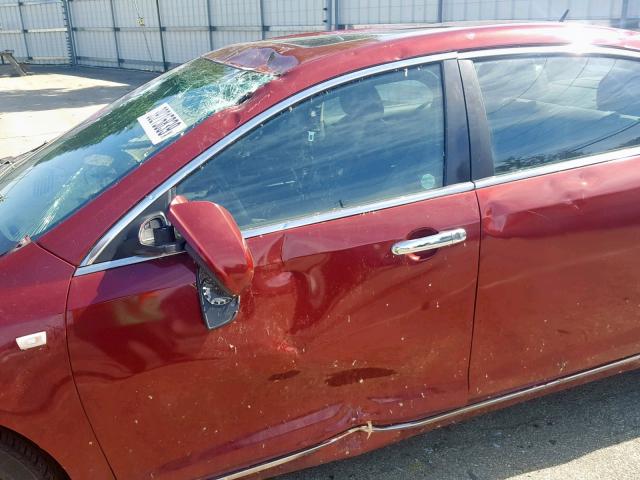 1G1ZK57788F262156 - 2008 CHEVROLET MALIBU LTZ წითელი ფოტო 9