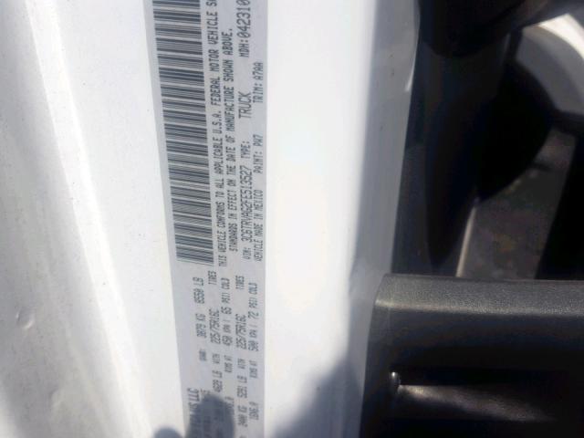 3C6TRVAG2FE513527 - 2015 RAM PROMASTER WHITE photo 10