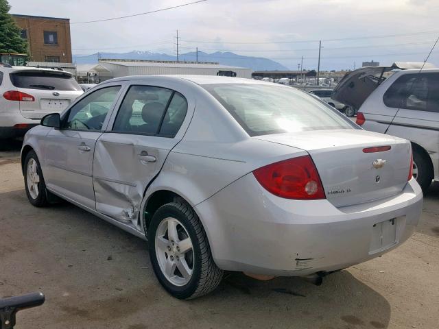 1G1AT58H897295963 - 2009 CHEVROLET COBALT LT SILVER photo 3