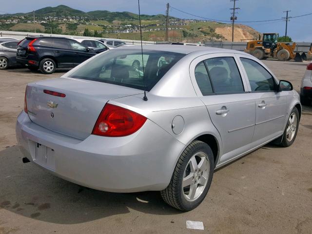 1G1AT58H897295963 - 2009 CHEVROLET COBALT LT SILVER photo 4