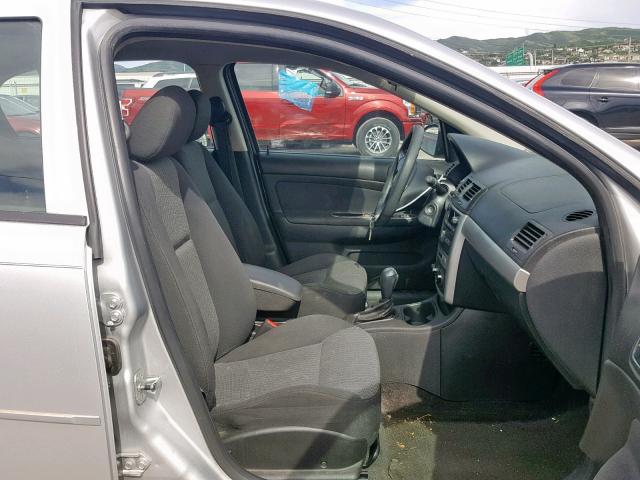 1G1AT58H897295963 - 2009 CHEVROLET COBALT LT SILVER photo 5