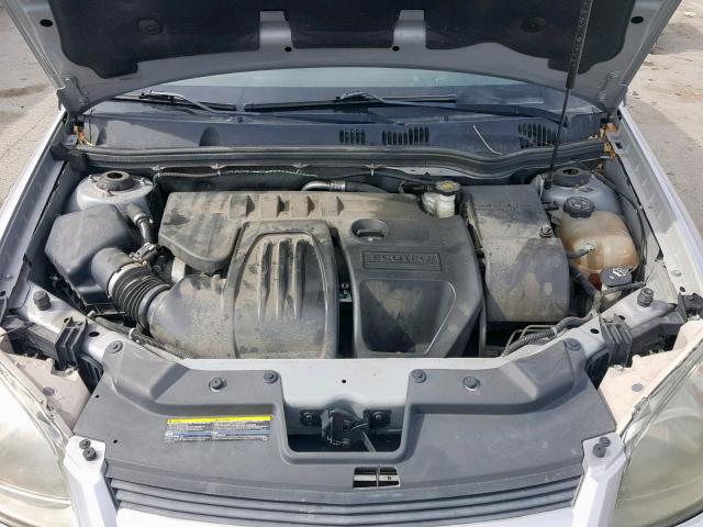 1G1AT58H897295963 - 2009 CHEVROLET COBALT LT SILVER photo 7