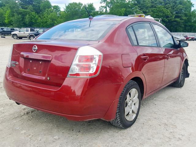 3N1AB61E28L752201 - 2008 NISSAN SENTRA 2.0 RED photo 4