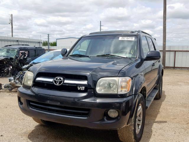 5TDZT38A66S264777 - 2006 TOYOTA SEQUOIA LI BLACK photo 2