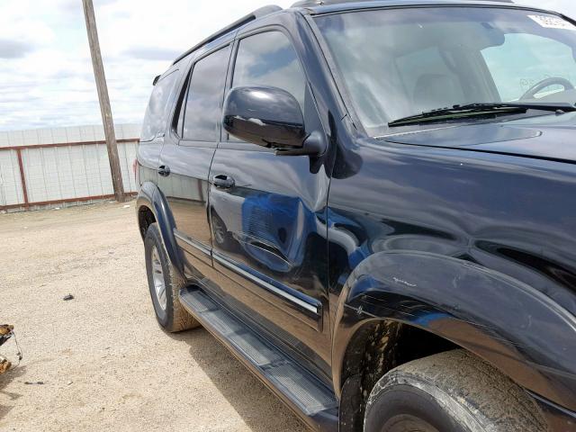 5TDZT38A66S264777 - 2006 TOYOTA SEQUOIA LI BLACK photo 9