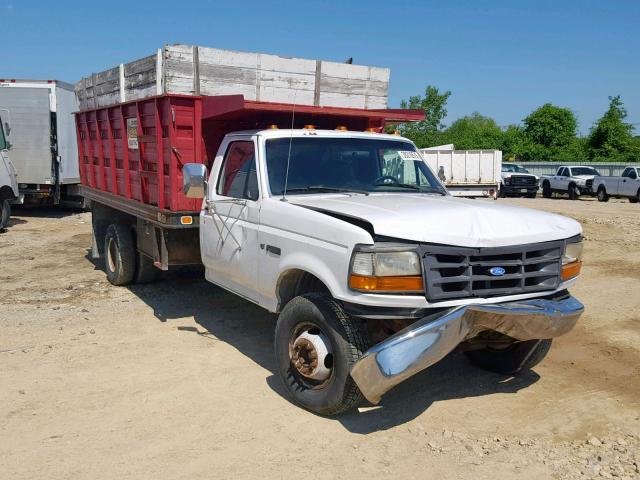 1FDLF47G9VEA62024 - 1997 FORD F SUPER DU WHITE photo 1