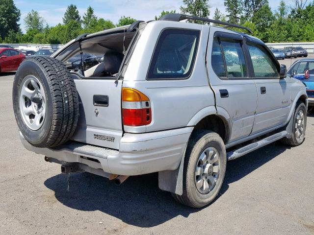 4S6DM58W414410387 - 2001 HONDA PASSPORT E 银色 照片 4