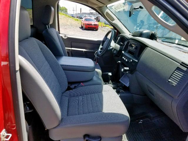 3D7KS26DX7G753376 - 2007 DODGE RAM 2500 S წითელი ფოტო 5