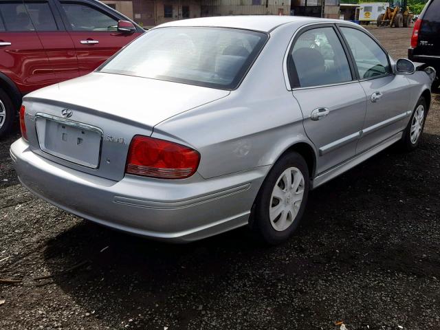 KMHWF25S05A153327 - 2005 HYUNDAI SONATA GL SILVER photo 4