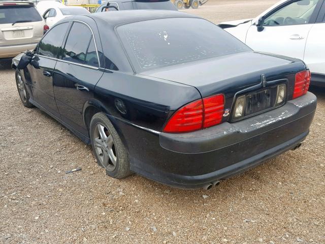 1LNHM87A92Y681294 - 2002 LINCOLN LS BLACK photo 3