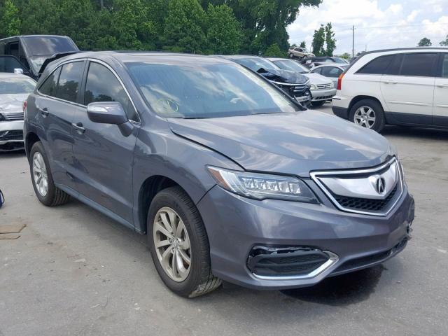 5J8TB3H59JL014330 - 2018 ACURA RDX TECHNO GRAY photo 1